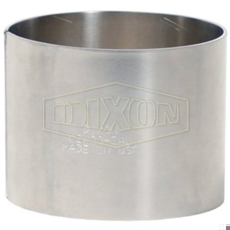 Dixon King Crimp Crimp Sleeve, 6 in Nominal, 5-1/2 L x 0.12 in Thick, 304 SS, Domestic CS600-3SS